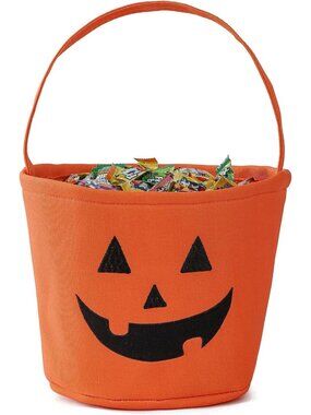Halloween Buckets Halloween Basket for Kids, Trick or Treat Bags Orange